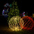 WGC-73450 - 20" Red LED Commercial Mega Sphere Light Ball, Fold Flat, 180 Lights, White Wire - Wintergreen Corporation