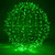 WGC-73456 - 30" Green LED Commercial Mega Sphere Light Ball, Fold Flat, 324 Lights, Green Wire - Wintergreen Corporation
