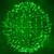 WGC-73456 - 30" Green LED Commercial Mega Sphere Light Ball, Fold Flat, 324 Lights, Green Wire - Wintergreen Corporation