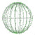 WGC-73456 - 30" Green LED Commercial Mega Sphere Light Ball, Fold Flat, 324 Lights, Green Wire - Wintergreen Corporation