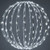 Wintergreen Corporation 76216 20" Cool White LED Light Ball, Fold Flat White Frame