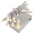 WGC-19572 - 5mm Warm White LED Battery Operated Lights, White Wire, 20 Lights, 7', 4" Spacing - Wintergreen Corporation