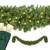 WGC-74863 - 12'x18" 5mm Warm White LED Commercial Olympia Pine Prelit Swag Holiday Garland, 300 Lights - Red Sleigh