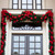 WGC-74863 - 12'x18" 5mm Warm White LED Commercial Olympia Pine Prelit Swag Holiday Garland, 300 Lights - Red Sleigh
