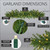 WGC-74861 - 9'x18" 5mm Warm White LED Commercial Olympia Pine Prelit Holiday Garland, 100 Lights - Red Sleigh