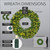 WGC-74855 - 48" 5mm Warm White LED Commercial Olympia Pine Prelit Wreath, 200 Lights - Red Sleigh