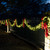 WGC-21135 - 9'x14" 5mm Warm White LED Commercial Sequoia Fir Prelit Holiday Garland, 100 Lights - Red Sleigh