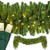 WGC-21136 - 9'x18" 5mm Warm White LED Commercial Sequoia Fir Prelit Holiday Garland, 100 Lights - Red Sleigh