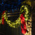 WGC-21128 - 24" 5mm Warm White LED Commercial Sequoia Fir Prelit Wreath, 50 Lights - Red Sleigh