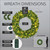 WGC-21130 - 36" 5mm Warm White LED Commercial Sequoia Fir Prelit Wreath, 150 Lights - Red Sleigh
