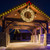 WGC-21131 - 48" 5mm Warm White LED Commercial Sequoia Fir Prelit Wreath, 200 Lights - Red Sleigh