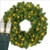 Wintergreen Corporation 18876 24" Commercial Sequoia Fir Prelit Wreath, 50 Clear Mini Lights
