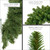 WGC-18886 - 9'x14" Commercial Sequoia Fir Unlit Holiday Garland - Red Sleigh