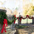 WGC-71106 - 9'x18" Commercial Sequoia Fir Unlit Holiday Garland - Red Sleigh