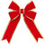 WGC-20502 - 18" Red with Gold Trim Structural 3D Velvet Bow - Red Sleigh