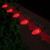 WGC-77620 - C7 Red LED OptiCore Commercial Christmas Lights, 25 Lights, 25', White Wire, 12" Spacing - Wintergreen Corporation