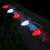WGC-77480 - C7 Cool White/Red LED OptiCore Commercial Christmas Lights, 50 Lights, 50', White Wire, 12" Spacing - Wintergreen Corporation