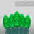 WGC-80197 - C7 Green LED OptiCore Commercial Christmas Lights, 50 Lights, 50', Green Wire, 12" Spacing - Wintergreen Corporation