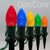 Wintergreen Corporation 81136 C7 Multicolor OptiCore Christmas LED Pathway Lights, 50 Lights, 4.5 Inch Stakes, 50'