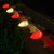 WGC-80187 - C7 Red/Warm White LED OptiCore Commercial Lights, 50 Lights, 50', Green Wire, 12" Spacing - Wintergreen Corporation
