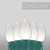 Wintergreen Corporation 80194 C7 Cool White Smooth OptiCore Commercial LED Christmas Lights, 50 Lights, 50'