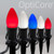 Wintergreen Corporation 81180 C7 Red / White / Blue Smooth OptiCore Patriotic LED Pathway Lights, 75 Lights, 4.5 Inch Stakes, 75'