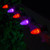 WGC-77315 - C7 Purple/Amber LED OptiCore Commercial Halloween Lights, 100 Lights, 100', Black Wire, 12" Spacing - Wintergreen Corporation