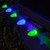 WGC-79879 - C7 Green/Blue LED OptiCore Commercial Christmas Lights, 100 Lights, 100', Green Wire, 12" Spacing - Wintergreen Corporation