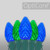 Wintergreen Corporation 79879 C7 Blue / Green OptiCore Commercial LED Christmas Lights, 100 Lights, 100'