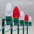 WGC-81203 - C7 Red/Cool White LED OptiCore Commercial Christmas Pathway Lights, 7.5" Stakes, 100 Lights, 100', Green Wire, 12" Spacing - Wintergreen Corporation