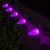 WGC-79875 - C7 Purple LED OptiCore Commercial Halloween Christmas Lights, 100 Lights, 100', Green Wire, 12" Spacing - Wintergreen Corporation