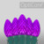 Wintergreen Corporation 79875 C7 Purple OptiCore Commercial LED Halloween Christmas Lights, 100 Lights, 100'