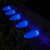 WGC-79976 - C9 Blue LED OptiCore Commercial Christmas Lights, 50 Lights, 50', White Wire, 12" Spacing - Wintergreen Corporation