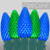 WGC-80174 - C9 Green/Blue LED OptiCore Commercial Christmas Lights, 50 Lights, 50', Green Wire, 12" Spacing - Wintergreen Corporation