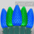Wintergreen Corporation 80174 C9 Blue / Green OptiCore Commercial LED Christmas Lights, 50 Lights, 50'