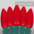 WGC-80155 - C9 Red LED OptiCore Commercial Christmas Lights, 50 Lights, 50', Green Wire, 12" Spacing - Wintergreen Corporation