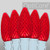 Wintergreen Corporation 79970 C9 Red OptiCore Commercial LED Christmas Lights, 50 Lights, 50'
