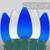 Wintergreen Corporation 80151 C9 Blue / Cool White Smooth OptiCore Commercial LED Christmas Lights, 50 Lights, 50'