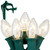 WGC-79848 - C7 Clear Incandescent Commercial Christmas Pathway Lights, 7.5" Stakes, 100 Lights, 100', Green Wire, 12" Spacing - Wintergreen Corporation