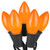 Wintergreen Corporation 73137 C9 Orange Commercial Halloween Lights, 25 Lights, 25'