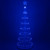 Wintergreen Corporation 80998 6' Blue LED Animated Outdoor Lightshow Tree