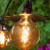 Wintergreen Corporation 79568 35' FlexFilament Antiqued LED Patio String Light Set with 7 G125 Edison Bulbs on Black Wire