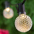 WGC-79325 - 100' Warm White LED OptiCore Commercial Patio String Light Set with 100 G50 Bulbs, E17 Base, Black Wire, 12" Spacing - Wintergreen Corporation