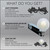 WGC-79363 - 50' Cool White LED FlexFilament Commercial Satin Patio String Light Set with 50 G50 Bulbs, E12 Base, Black Wire, 12" Spacing - Wintergreen Corporation