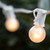 WGC-69436 - 25' Pearl White Incandescent Commercial Outdoor Patio String with 25 G30 Lights, White Wire, 12" Spacing - Wintergreen Corporation