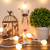 WGC-69436 - 25' Pearl White Incandescent Commercial Outdoor Patio String with 25 G30 Lights, White Wire, 12" Spacing - Wintergreen Corporation