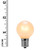 WGC-69436 - 25' Pearl White Incandescent Commercial Outdoor Patio String with 25 G30 Lights, White Wire, 12" Spacing - Wintergreen Corporation