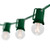 Wintergreen Corporation 69443 25' Commercial Clear Patio String Light Set with 20 G30 Bulbs on Green Wire