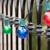WGC-69461 - 25' Multicolor Incandescent Commercial Satin Patio String Light Set with 25 G50 Bulbs, E17 Base, Green Wire, 12" Spacing - Wintergreen Corporation