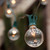 WGC-69458 - 50' Clear Incandescent Commercial Patio String Light Set with 50 G50 Bulbs, E17 Base, Green Wire, 12" Spacing - Wintergreen Corporation